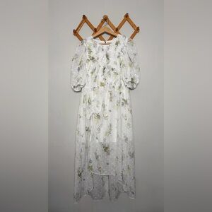 NWT AllSaints Skeleton Floral Midi Dress Whimsigoth Steampunk Cottagecore 6US